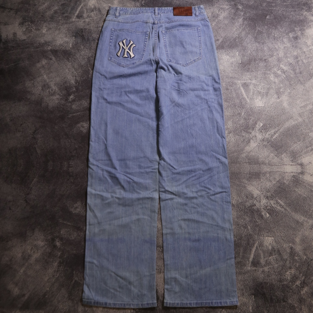CELANA PANJANG MLB NY YANKEES JEANS DENIM PANTS CJ30 SIZE 32