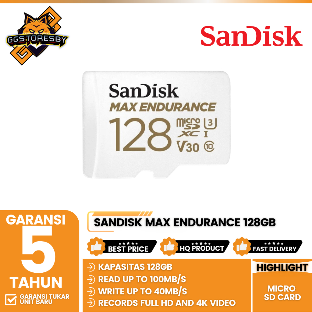SanDisk Max Endurance MicroSD 128Gb Class 10 V30 100Mb/s (SDSQQVR-128G-GN6IA)