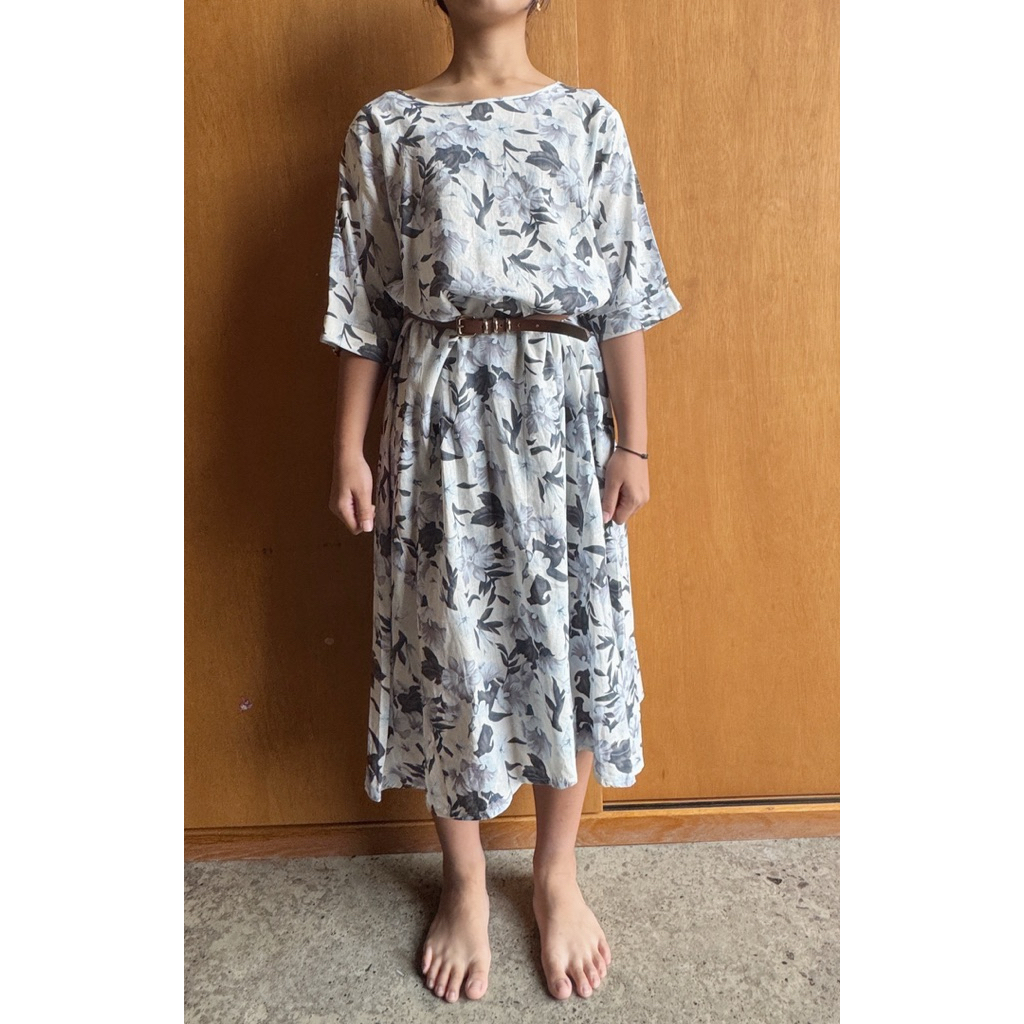 Preloved terusan panjang bunga2/long dress bunga