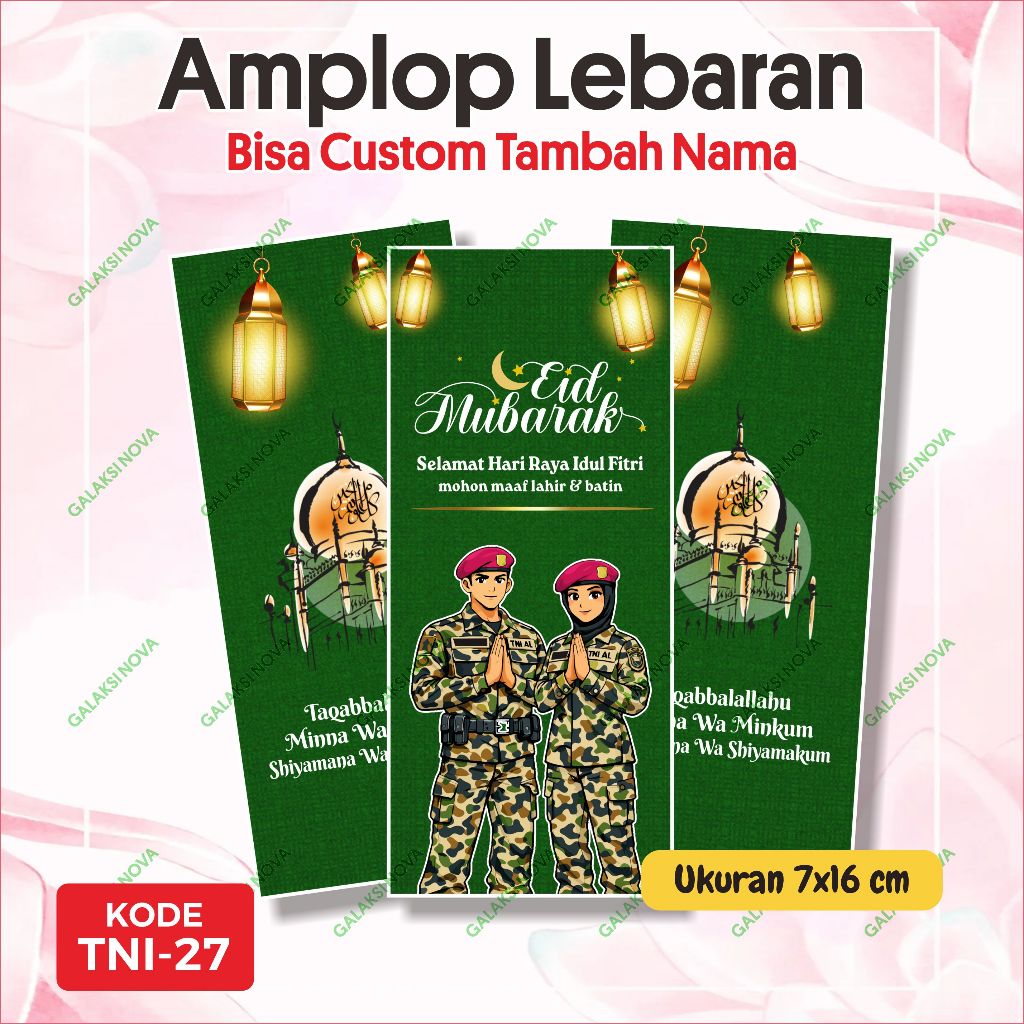 TNI.27 - Amplop Idul Fitri MARINIR TNI AL KOWAL TNI AL | Amplop Lebaran Custom | Amplop Custom