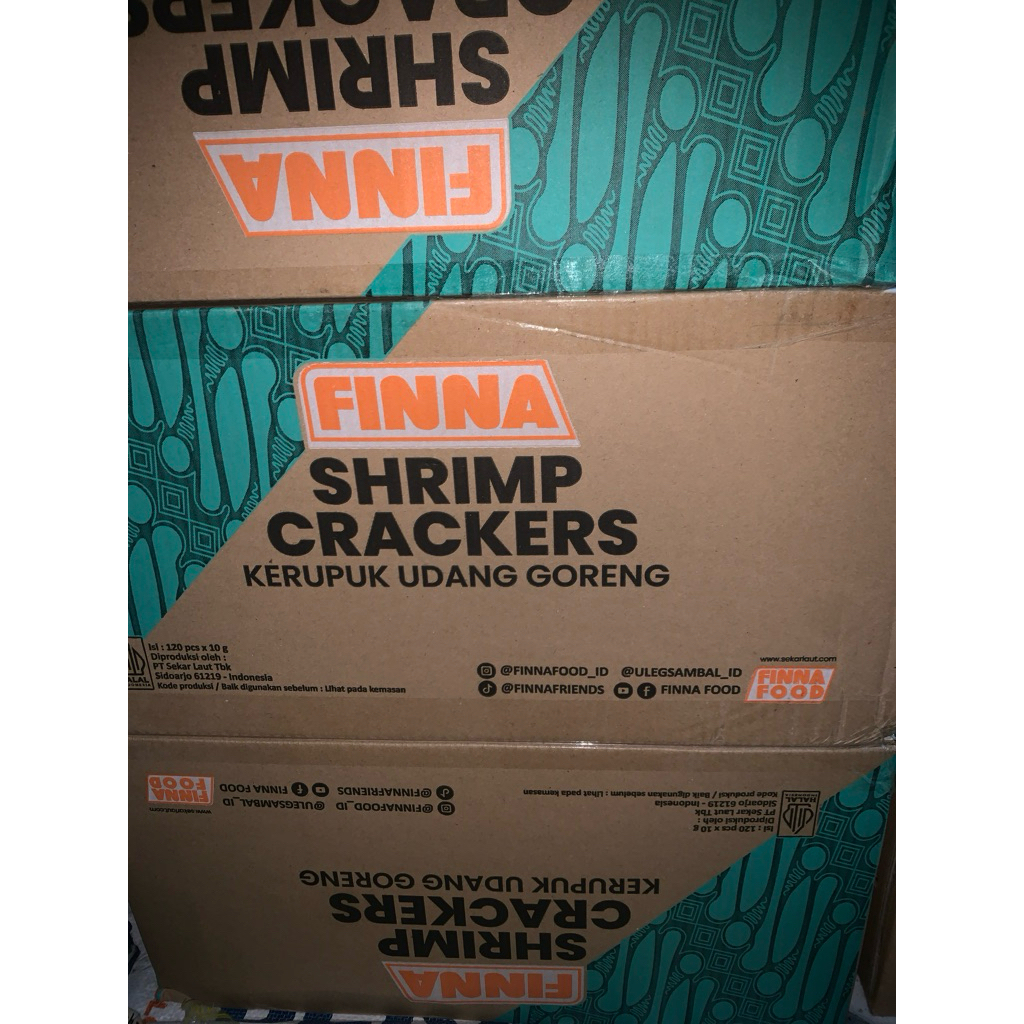 KRUPUK FINNA  UDANG GORENG 120pcsx10 g