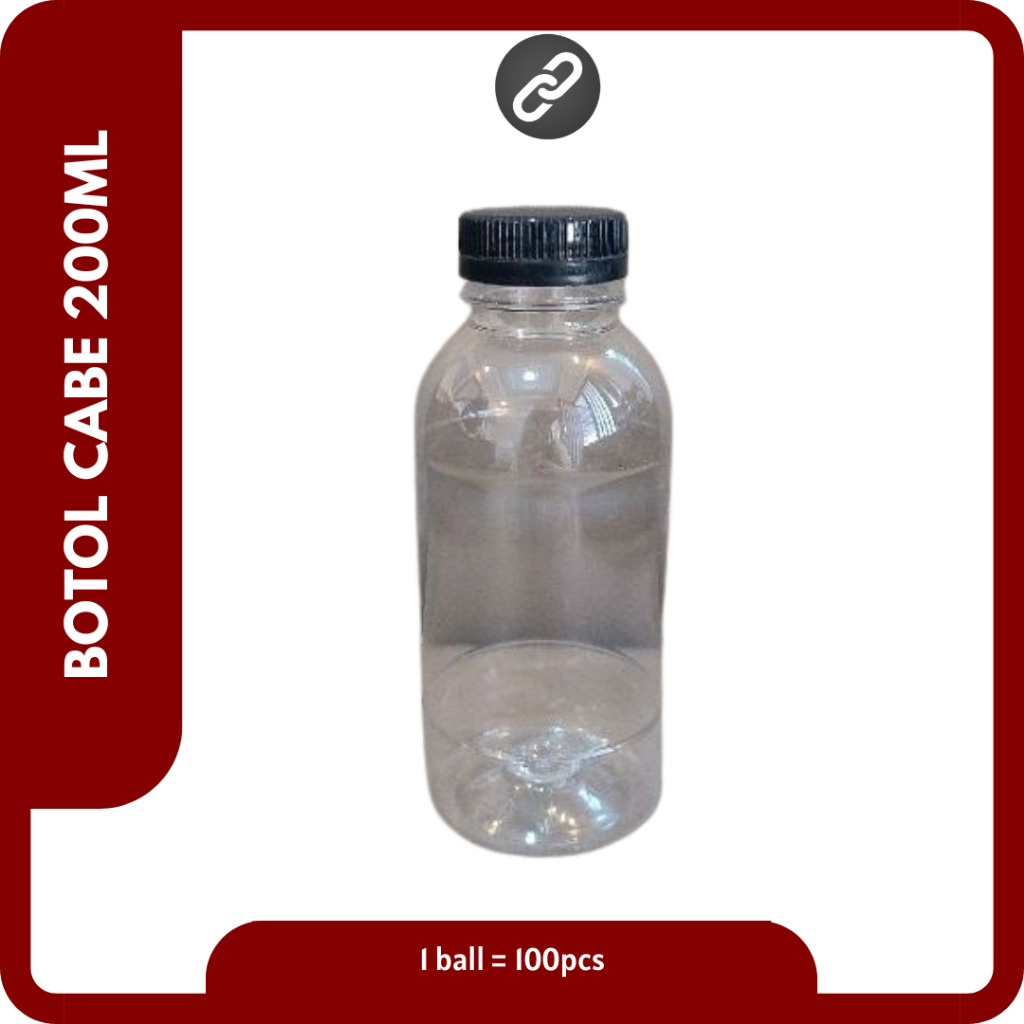 Botol Plastik Cabe 200ml | Botol Cabe 200ml | Botol 200ml | Botol Plastik 200ml Shortneck