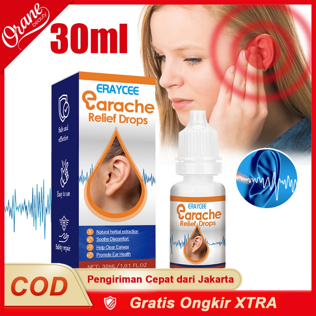 Oranebeauty 30ml Obat tetes telinga herbal / Meredakan tinnitus / Obat tetes telinga untuk tinnitus 
