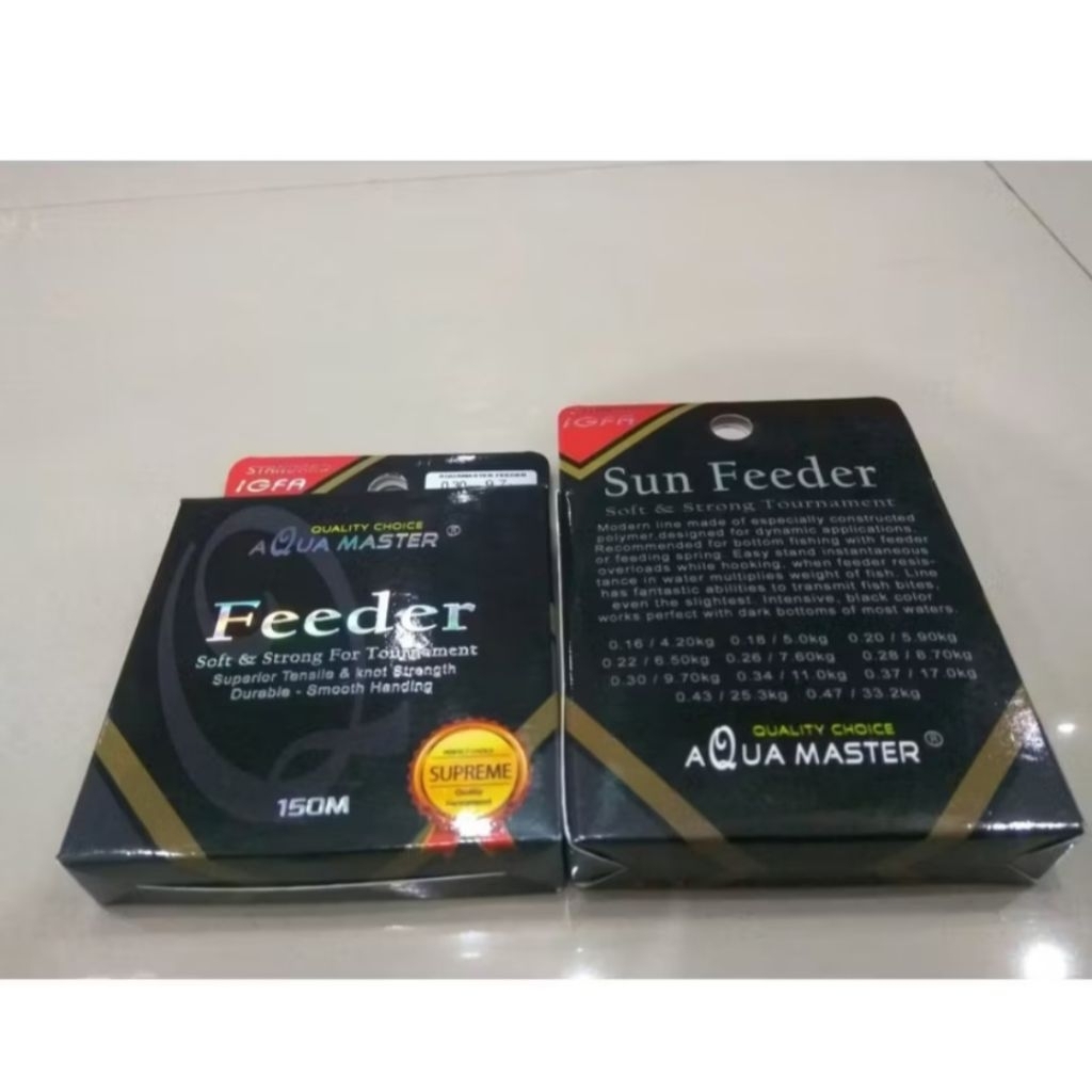 SENAR PANCING AQUAMASTER FEEDER 150meter 100% ORIGINAL