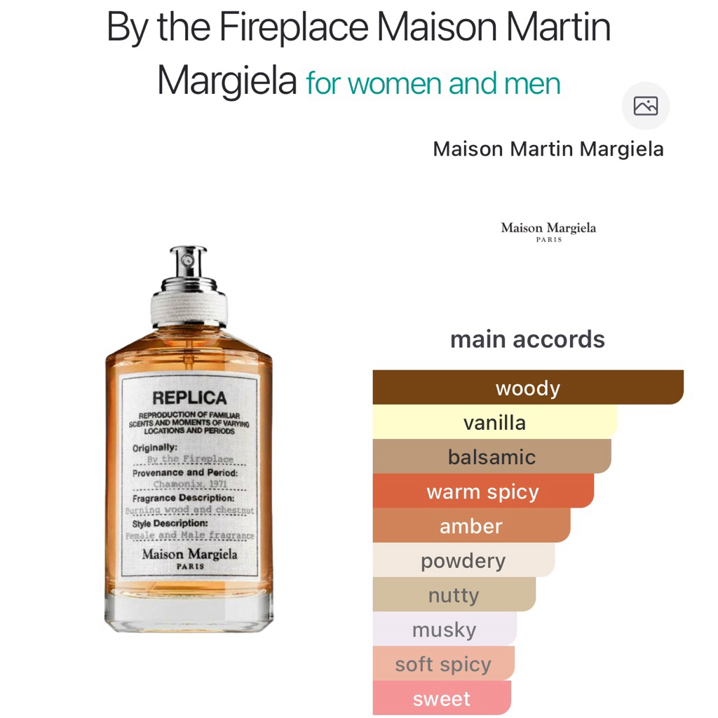 DAYS PARFUM Inspired by By The Fireplace Maison Martin Margiela