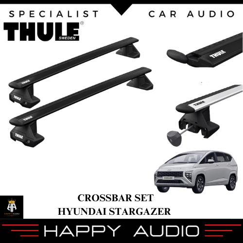 CrossBar Set THULE Hyundai Stargazer Wing Bar Roof Rack Original Sweden
