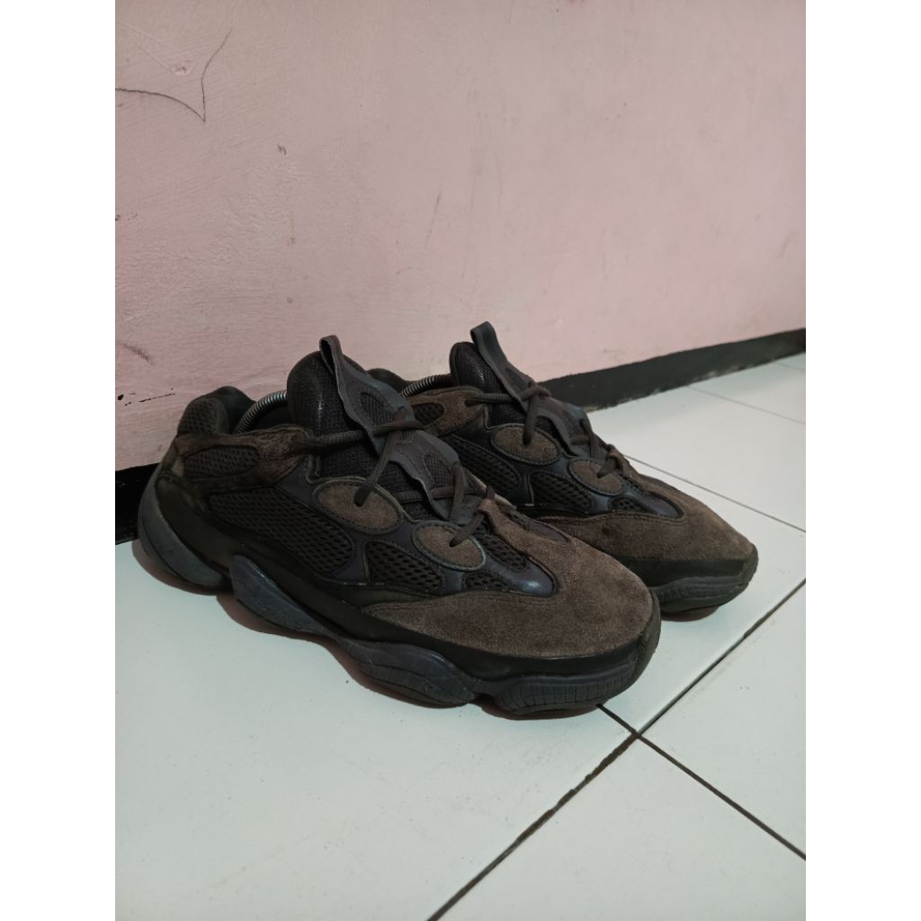 Sepatu Sneakers 4dd4s Yeezy 500 utility Black size - 44