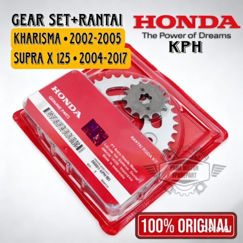 GEAR SET / GIR SET KARISMA SUPRA X 125 KARBU KPH