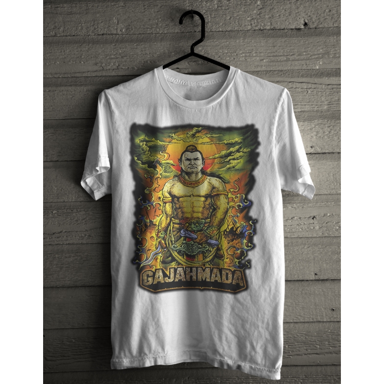 Kaos Lengan Pendek Putih Gajah Mada