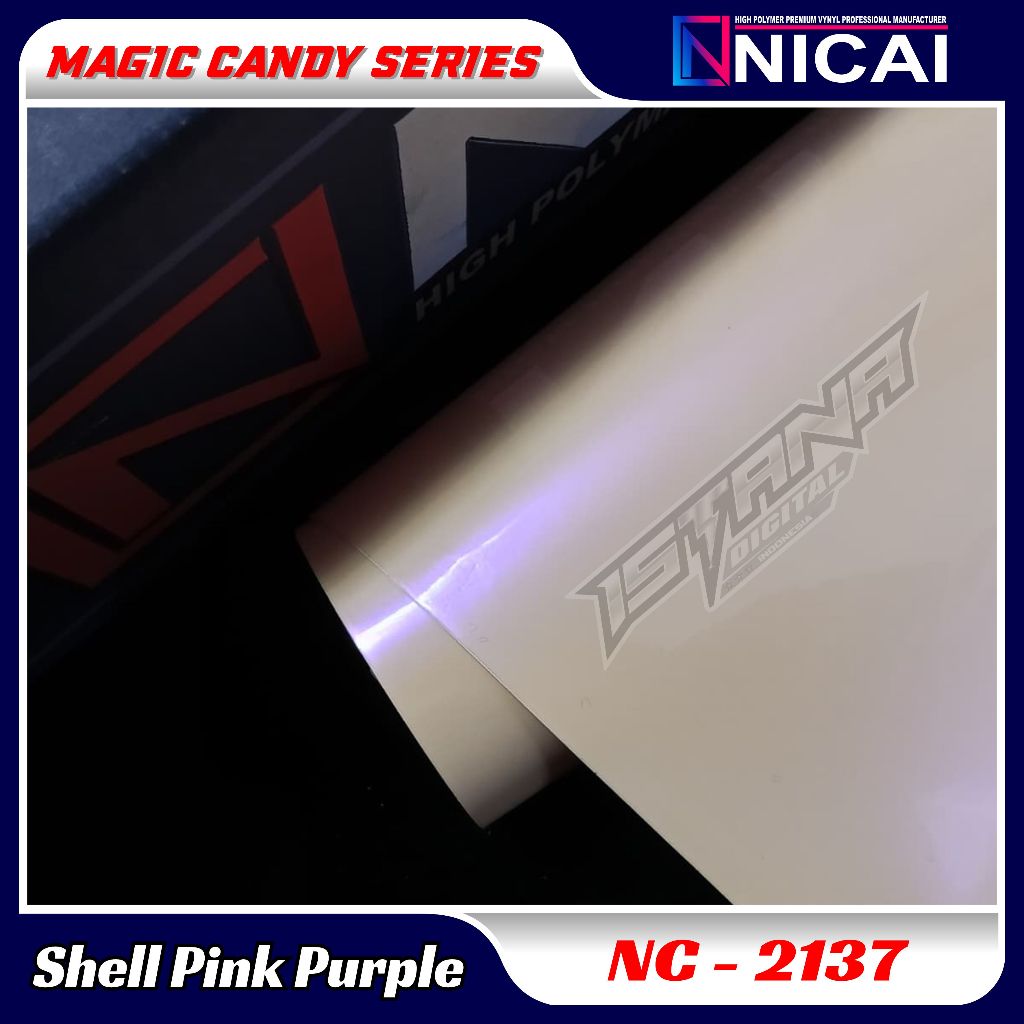 Sticker Skotlite Magic Candy 2137 Shell Pink Purple Nicai Premium