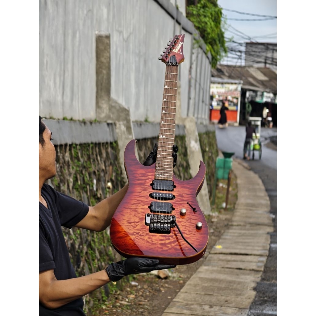GITAR ELEKTRIK IBANEZ PREMIUM RG970QMZ BLAZING DUSK - 100% ORIGINAL