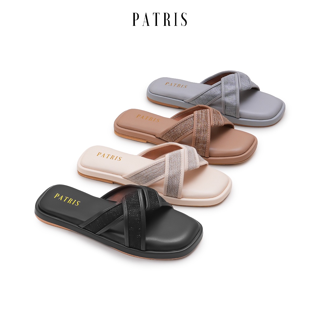 PATRIS Velica Sandal Wanita Flat / Teplek
