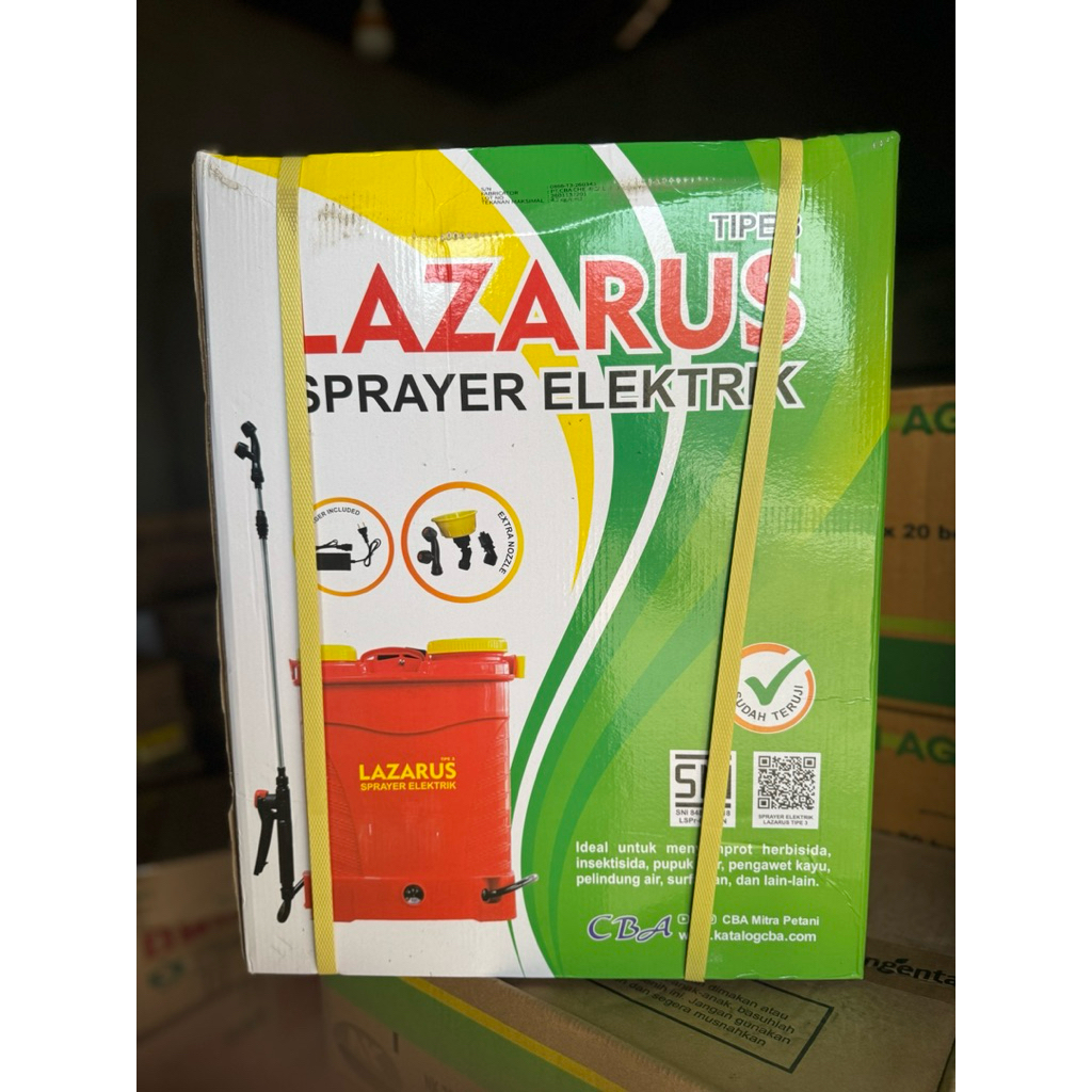 Tanki Sprayer Elektrik Lazarus CBA Tipe 4 16 Liter - Mesin Semprot Pertanian