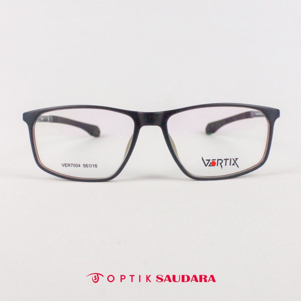 Optik Saudara - Frame Vertix - Kacamata Pria Model Kotak Sporty Elegant F VER PL7004 C7 56