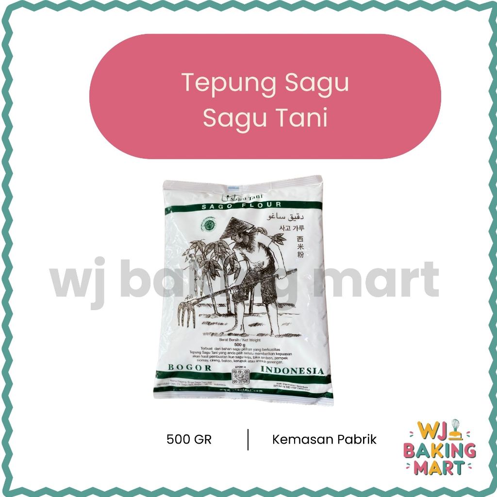 Sagu Tani Asli | Tepung Sagu Tani Asli 500 GR | Terigu Sagu