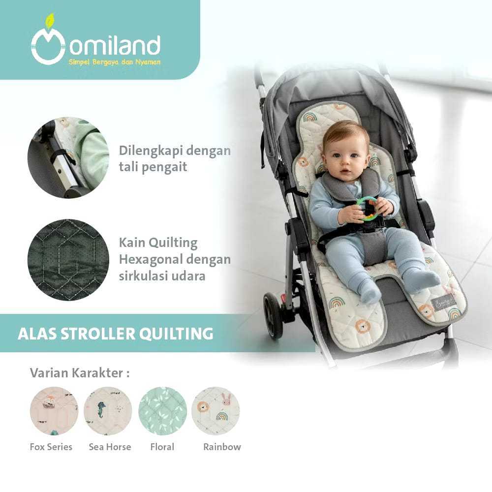 Omiland Alas Stroller Quilting Bayi Car Seat Padding/Alas Kursi Makan & Bantal Quilting Premium