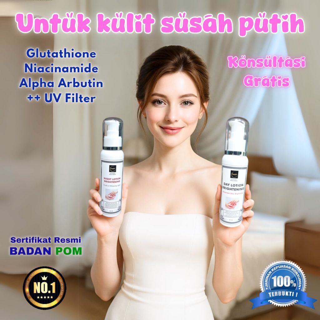 Handbody Dosting Bpom Khusus kulit Badak Susah Putih Memutihkan dalam 7 Hari Cepat & Aman | Hb Pemut