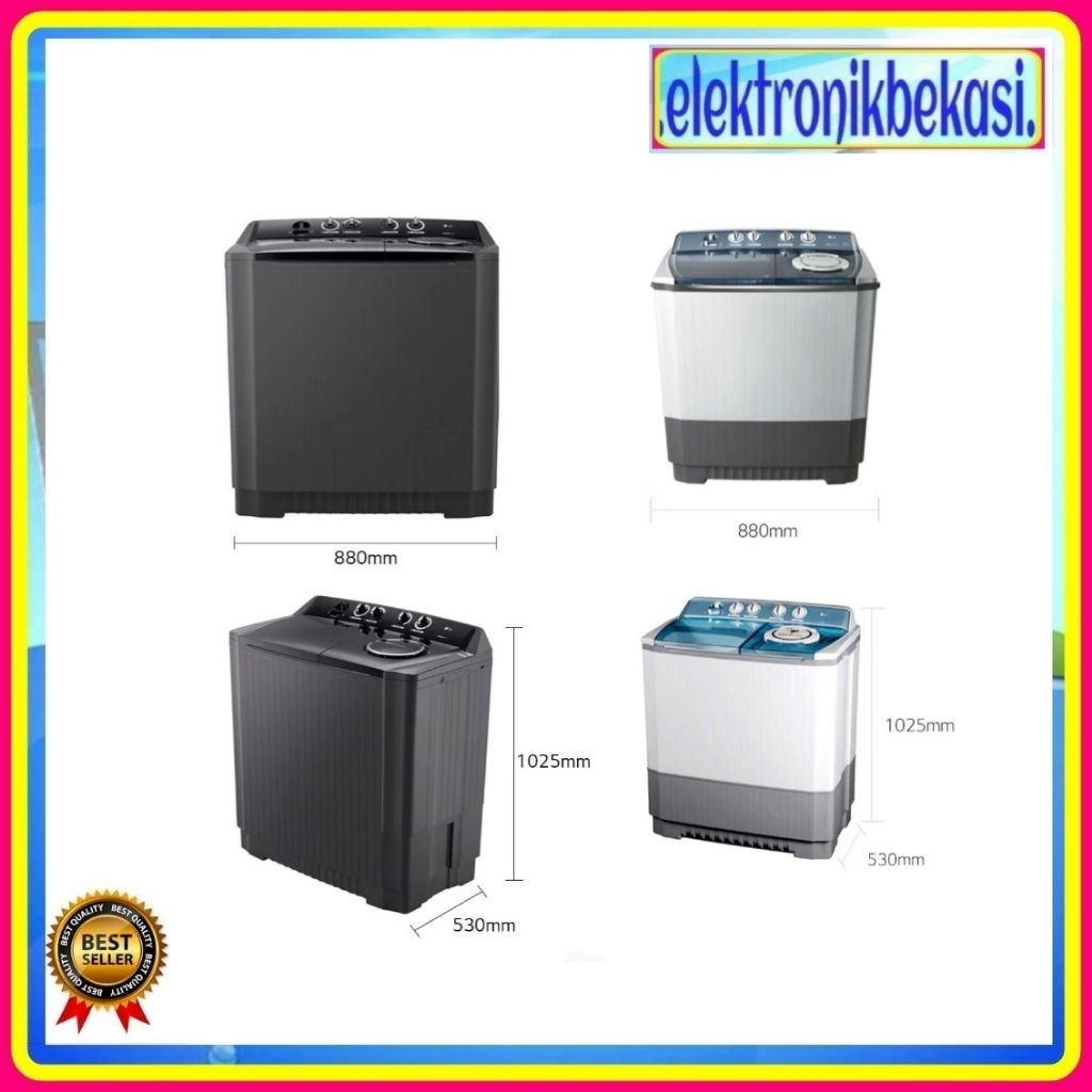 MESIN CUCI LG P 1400 RTM / MESIN CUCI LG 2 TABUNG 14KG P-1400RT / LG TWIN TUB P 1400 RT LG P-1400RTM