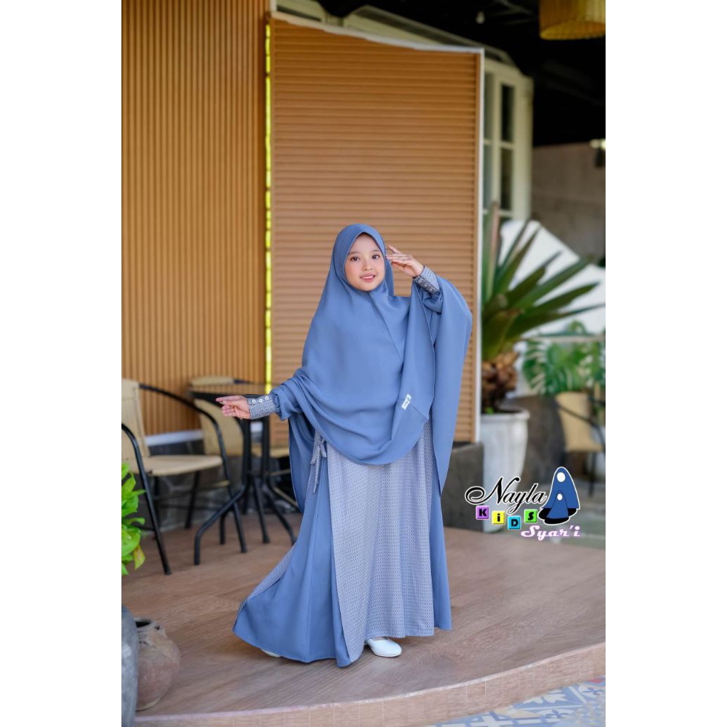 AZZURA BY NAYLA KIDS | GAMIS ANAK SYARI | GAMIS ANAK BERCADAR | GAMIS ABAYA ANAK PEREMPUAN | GAMIS A
