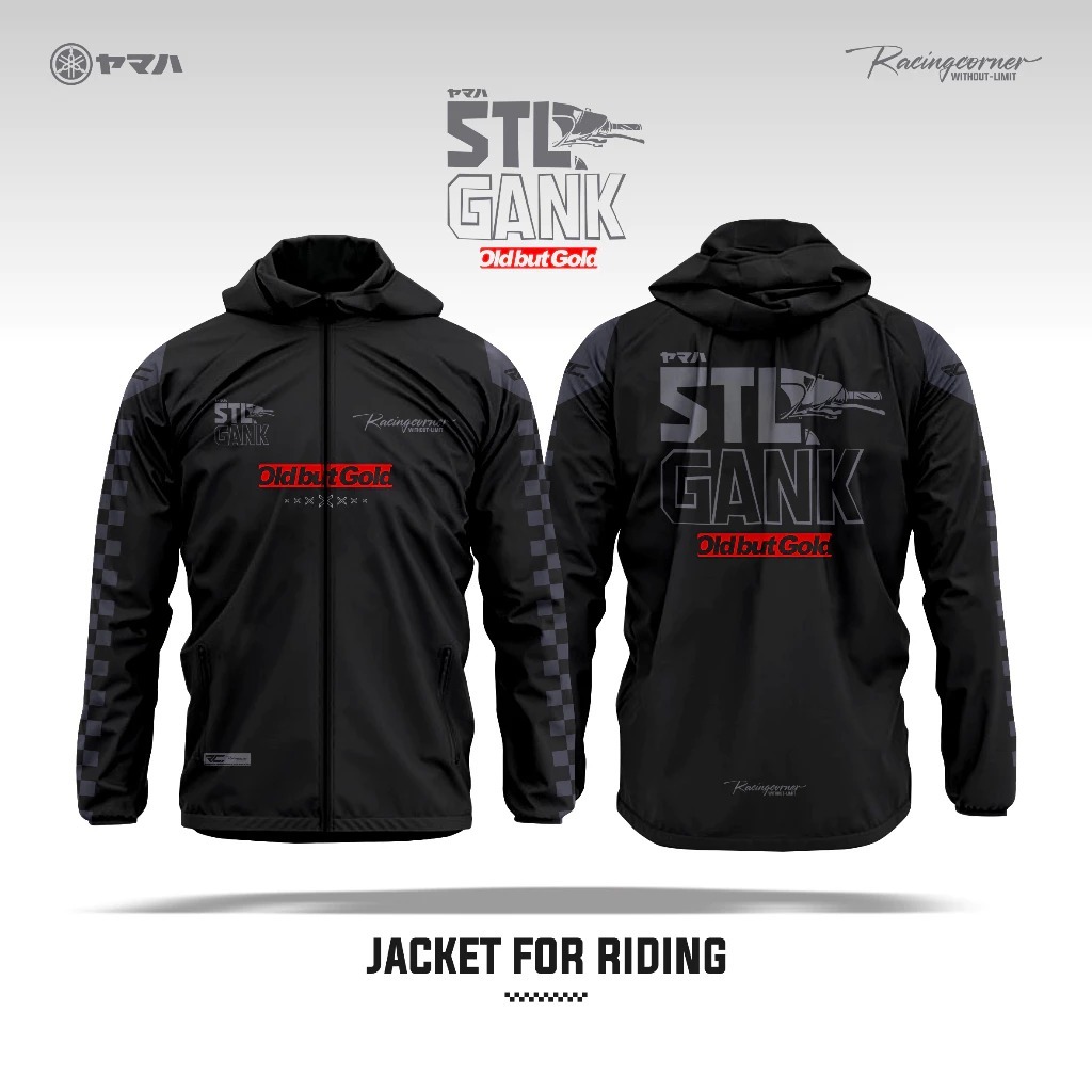 Jaket Yamaha Mio 5TL GANK Full Printing | Racing Corner | Premium Polyester Windproof