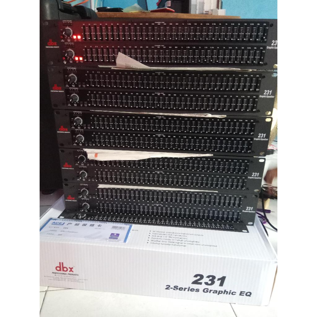Equalizer DBX231 DBX 231 Grade A 2 x 31 Channel Dual 31 Channel Equalizer DBX Graphic 2U Ori China W
