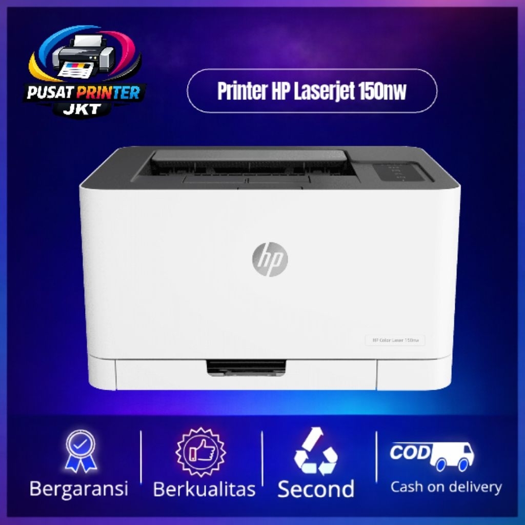 Printer HP LaserJet 150nw Color Wifi Siap Pakai Garansi 30 Hari