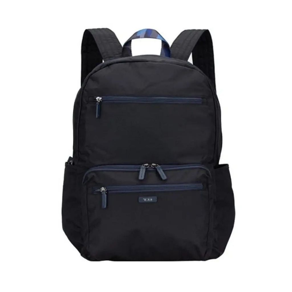 TUMI packable backpack black navy