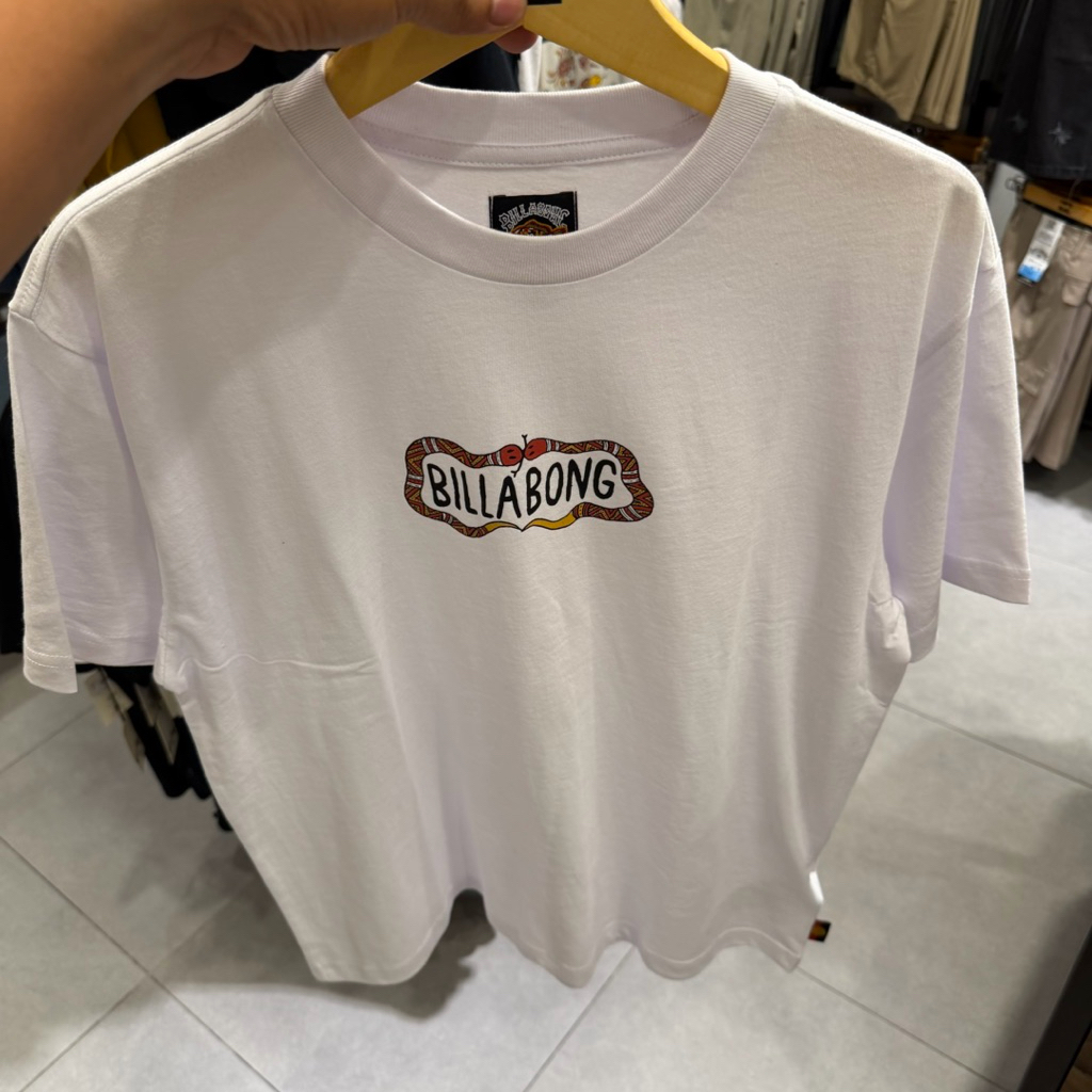 Kaos Pria Billabong Original Otis Snake Wht New