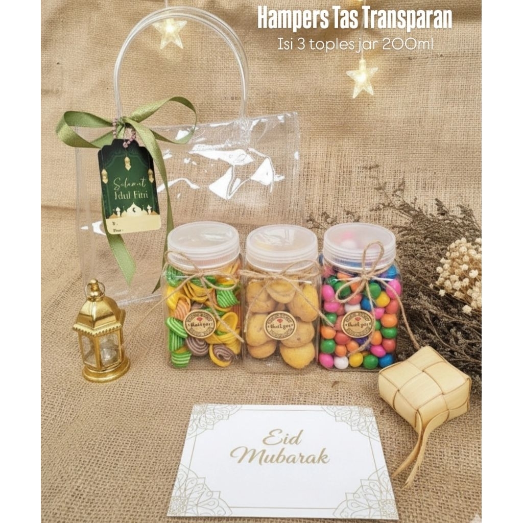 HAMPERS TAS TRANSPARAN/KUE KERING PREMIUM