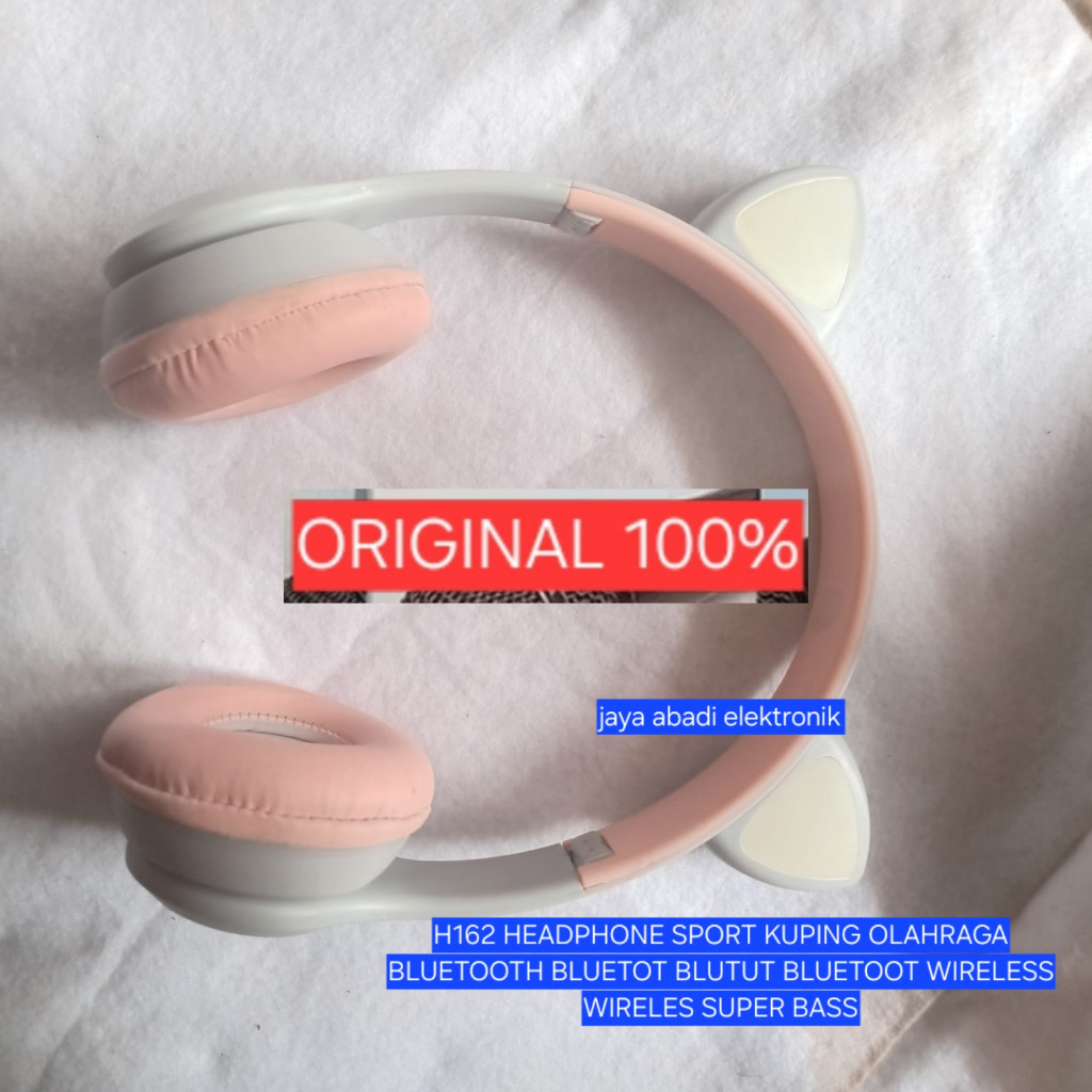 H162 HEADPHONE SPORT KUPING OLAHRAGA BLUETOOTH BLUETOT BLUTUT BLUETOOT WIRELESS WIRELES SUPER BASS A