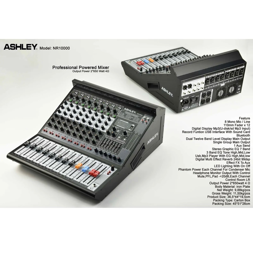 Power Mixer Ashley NR-10000 Original