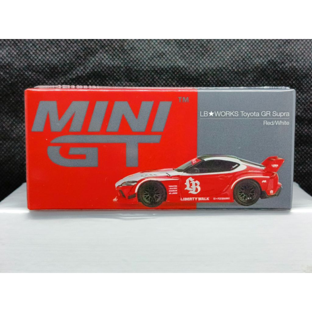 Mini GT LBWK Toyota GR Supra Red/White (SEGEL)