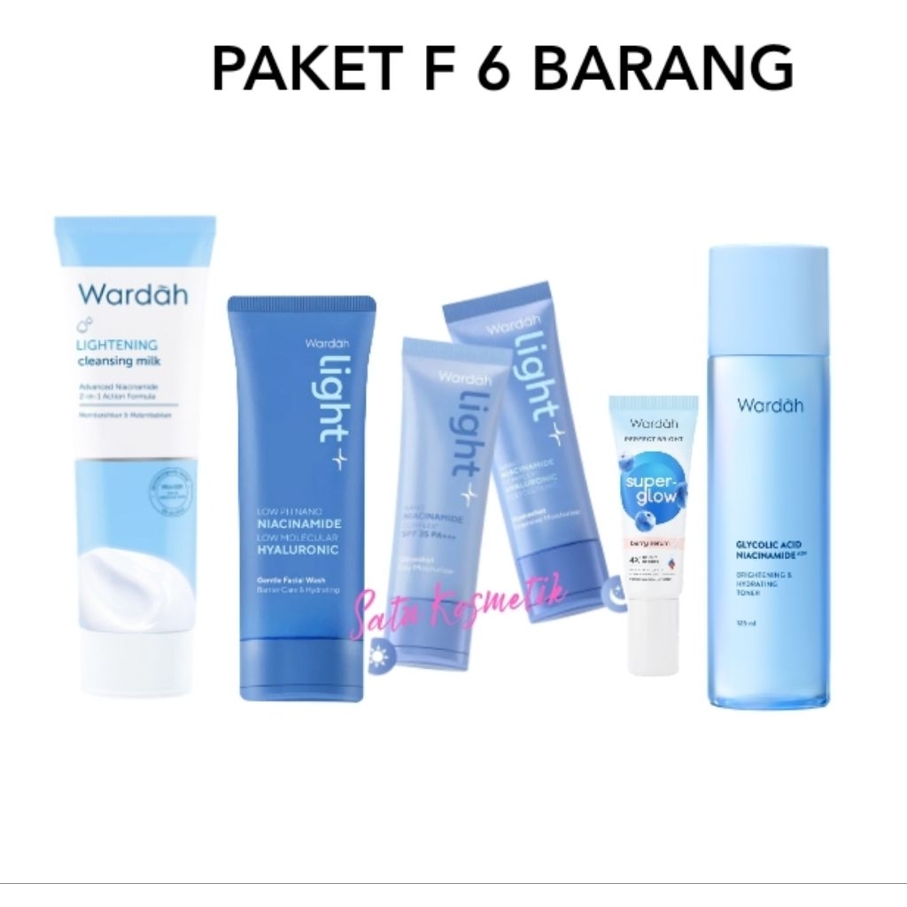 Wardah Paket Lengkap | Paket Skincare Wardah Lightening | Wardah Lightening Series |