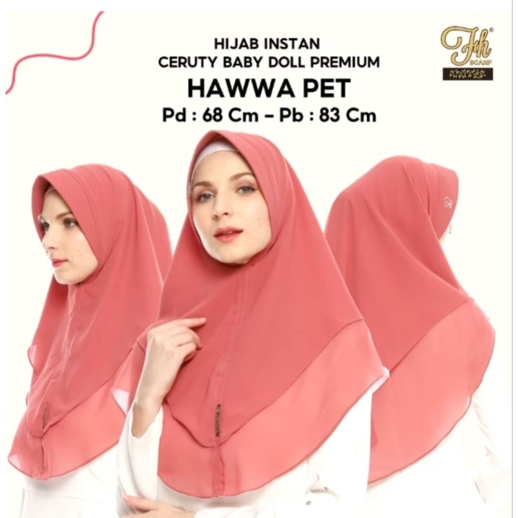 [004] Hijab Instan Dewasa Hawwa Pad Ori by FH Scarf
