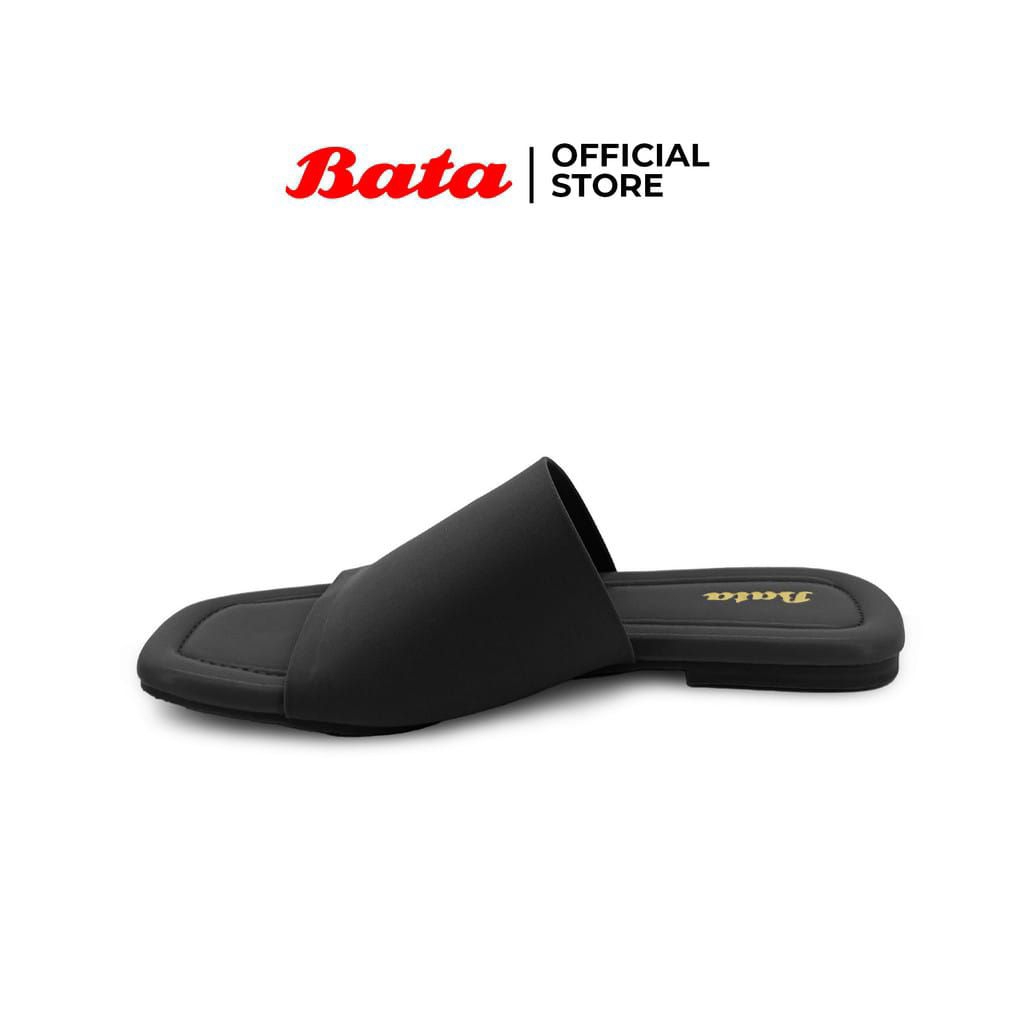 BATA Sandal BATA ZORA Sandal Flat Wanita Gaya Kasual Sandal Selop Cewek Warna Soft Pink