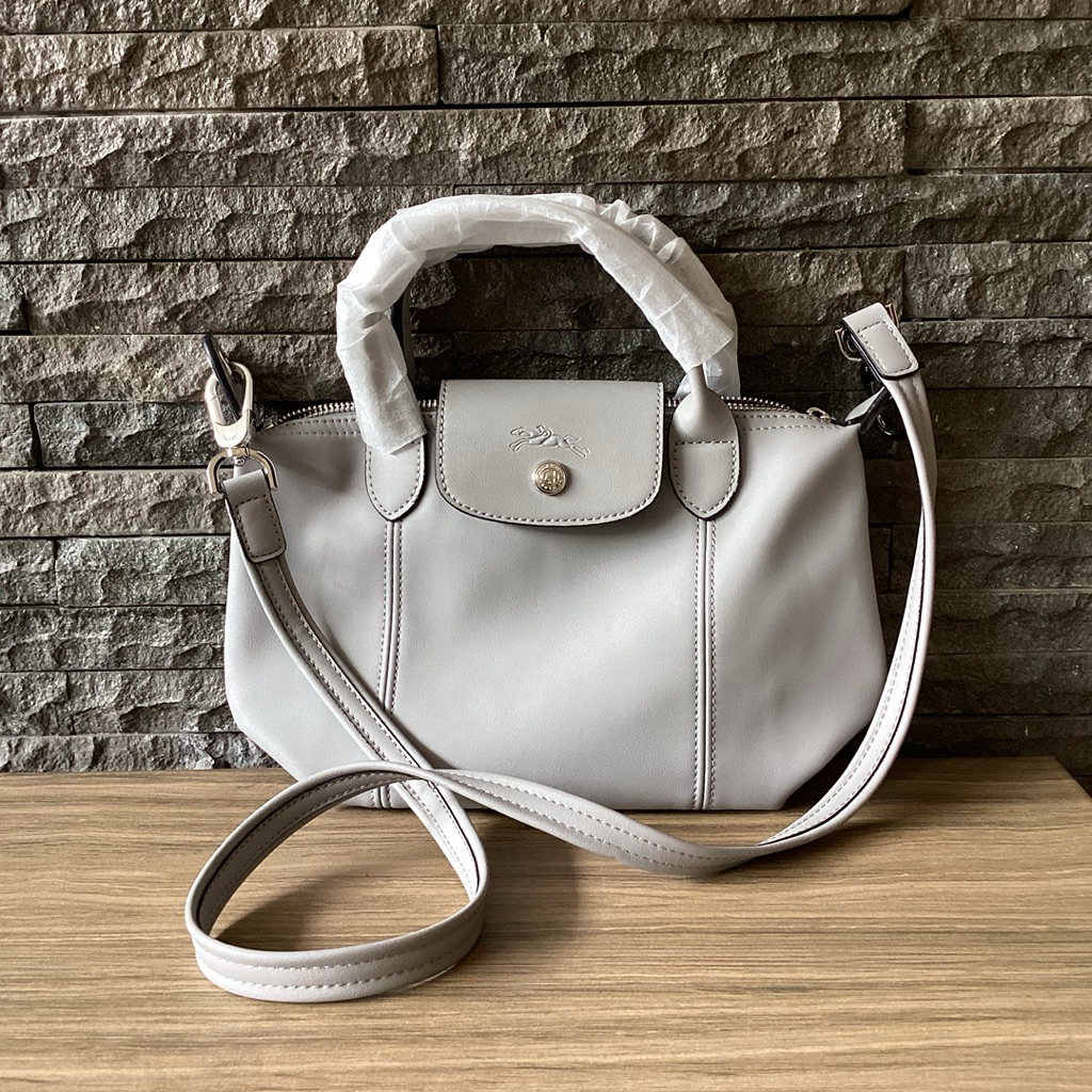Tas Selempang LC Cuir Grey Small