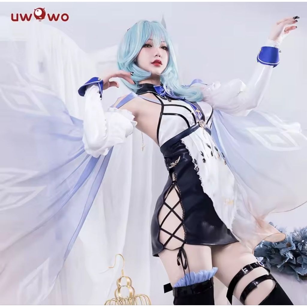 UWOWO Kostum Costume Cosplay Genshin Impact GI Eula Lawrence maid size M