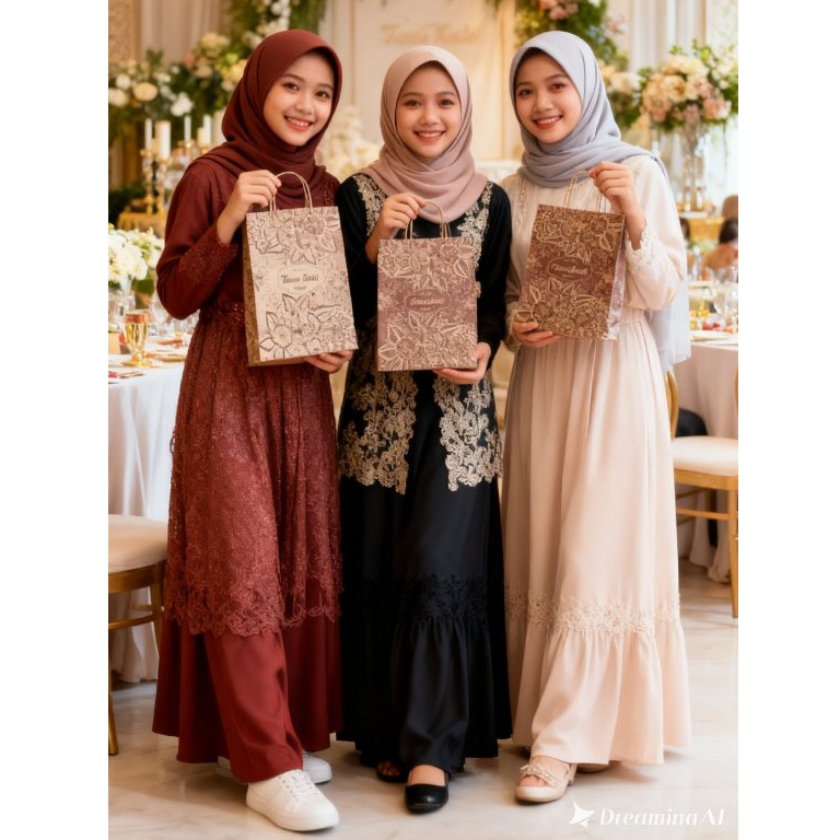 PAPERBAG HAJATAN ISI 50 PCS/PAPERBAG BATIK/PAPERBAG HAJTAN/TAS KERTAS