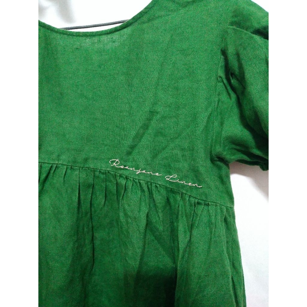 Roanjane linen dress hijau