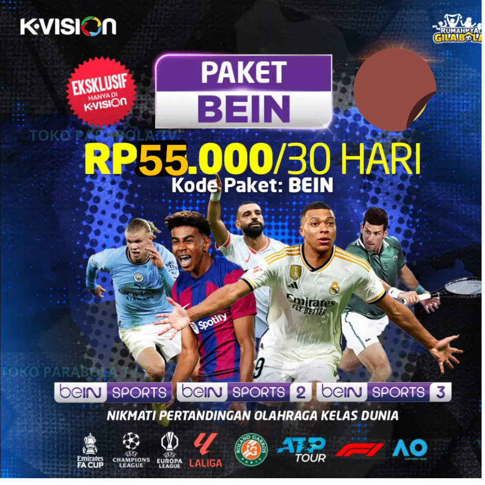 Paket Bein Sports K Vision / Paket Liga Champions KVision 30 hari