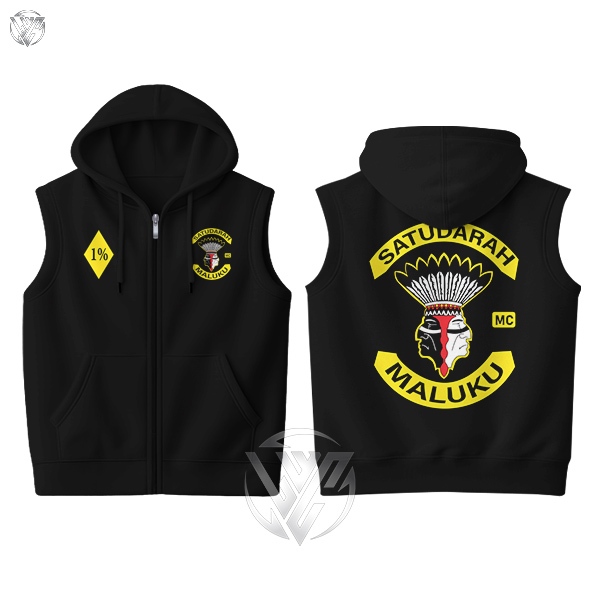 Rompi Vest Zipper Satu Darah Maluku Indonesia Cotton Premium