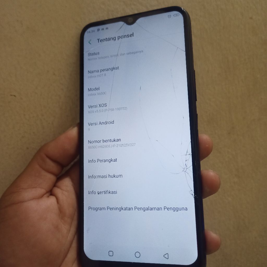 infinix hot 8 minus lcd