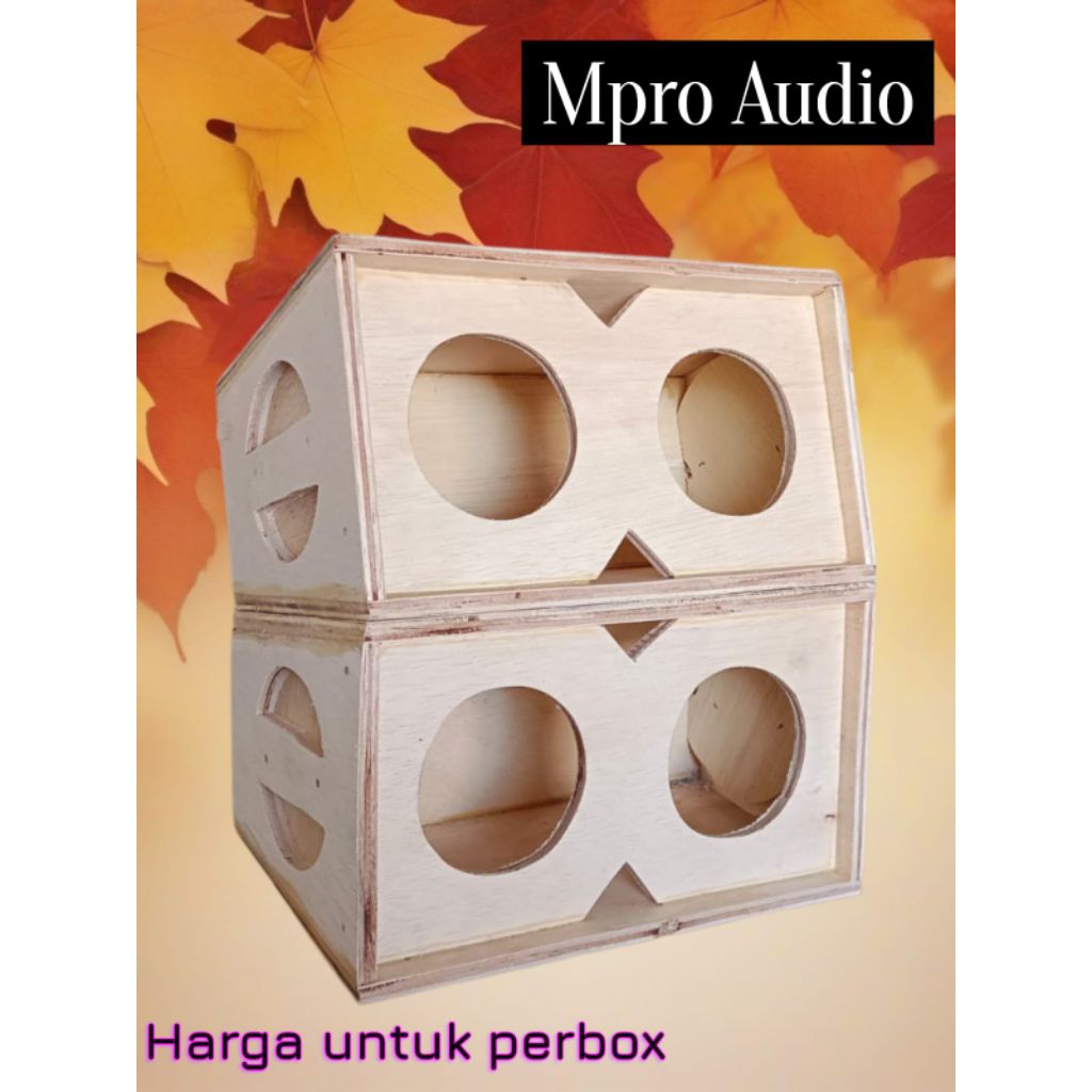 Box Speaker Line array 3 inch dobel