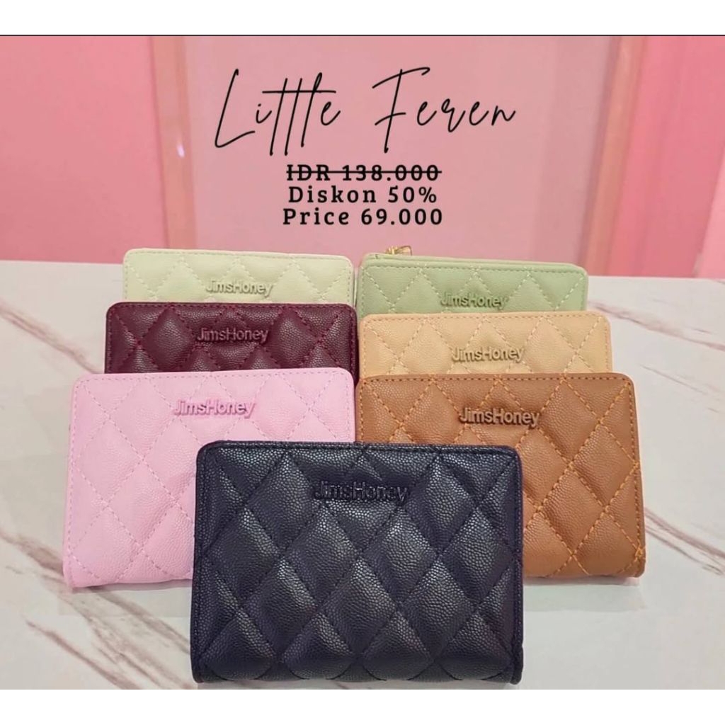LITTLE FEREN WALLET JIMS HONEY | DOMPET MINI LIPAT JIMS HONEY | DOMPET MINI IMPORT