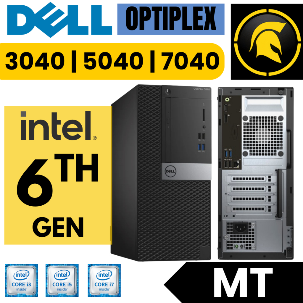 PC Dell OptiPlex 7040 / 5040 / 3040 MT Core i3 / i5 / i7 Gen 6 Mini Tower 1151