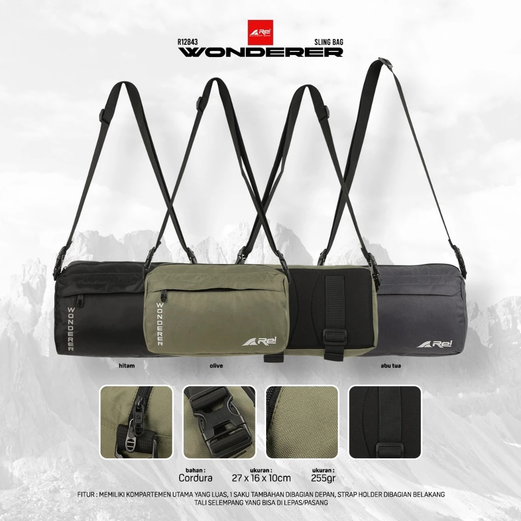 Tas selempang / Slingbag Wonderer  Pria/wanita Arei Outdoorgear