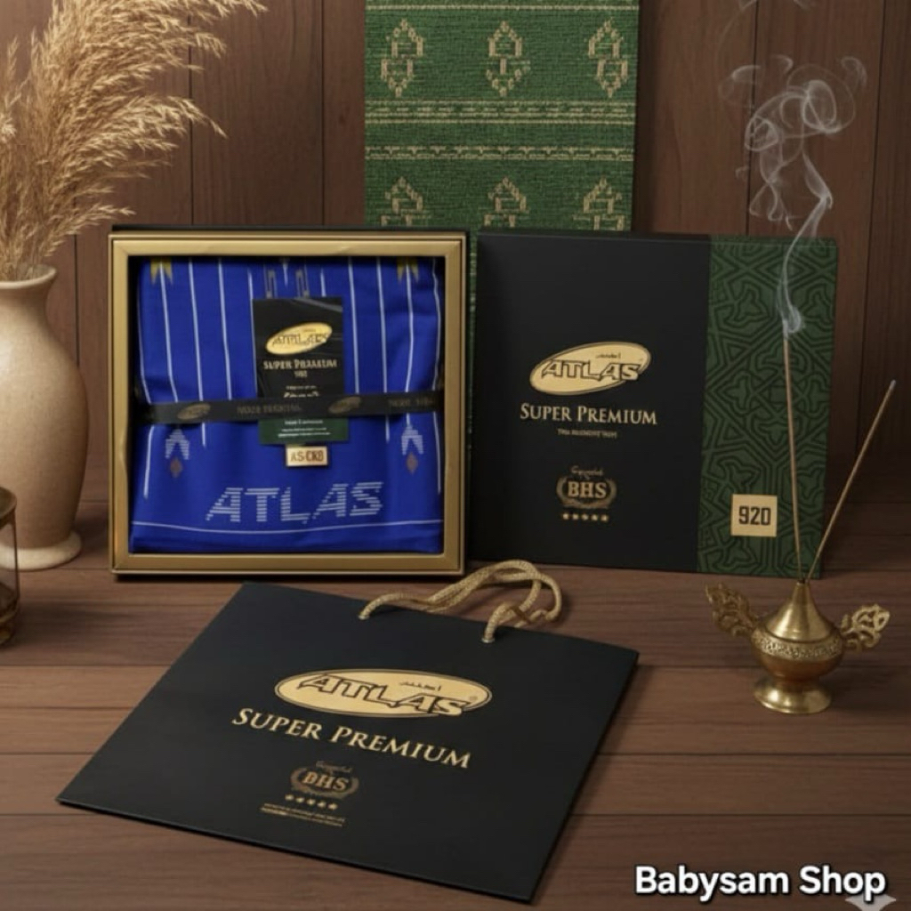 Sarung Atlas Super Premium 920 Gold Motif BHS