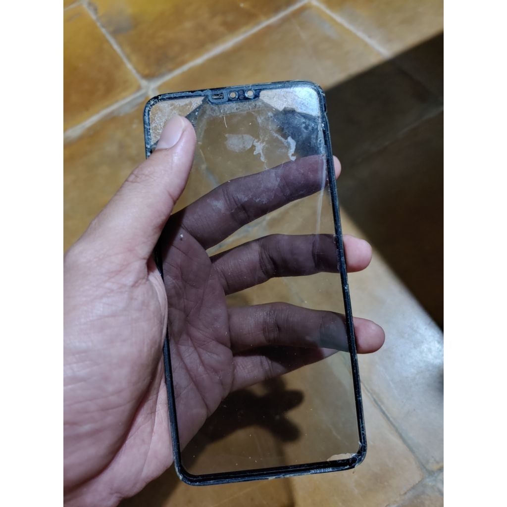 kaca lcd lg v40 copotan