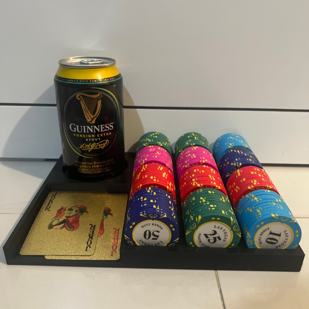 Poker Chip Tray / Poker Chip Player Tray / Tray Poker Chip Plastik Card