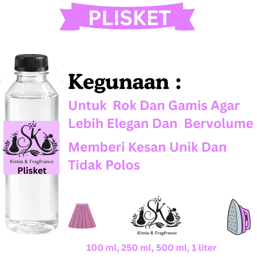 Plisket / Pleat Lipatan Kain / Cairan Plisket / Obat Plisket